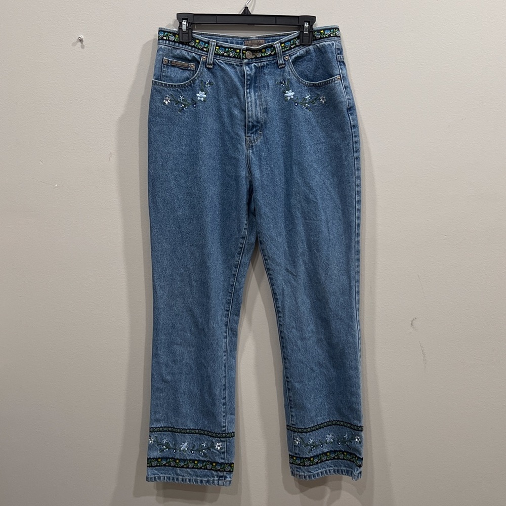 New York City Design Co Embroidered Jeans.